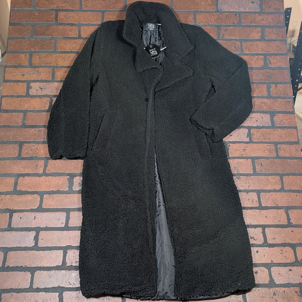 FCT with Love Long‎ Fleece Shawl - single button